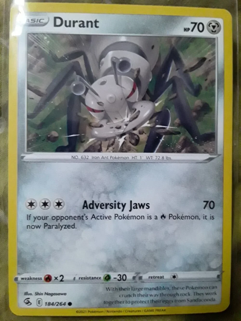 8 POKEMON CARDS EXCADRILL, DURANT, TOGEDEMARU, KLANG, KLEFKI, MELTAN, & DOUBLADE